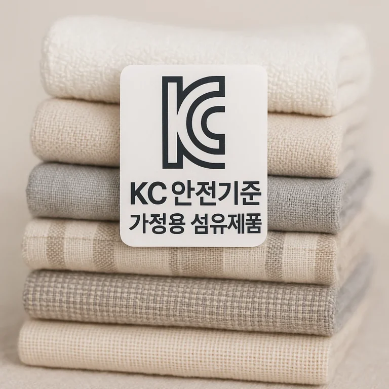 가정용 섬유제품 안전기준 이미지